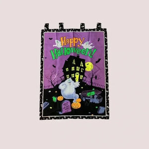 Vintage Halloween flag decor